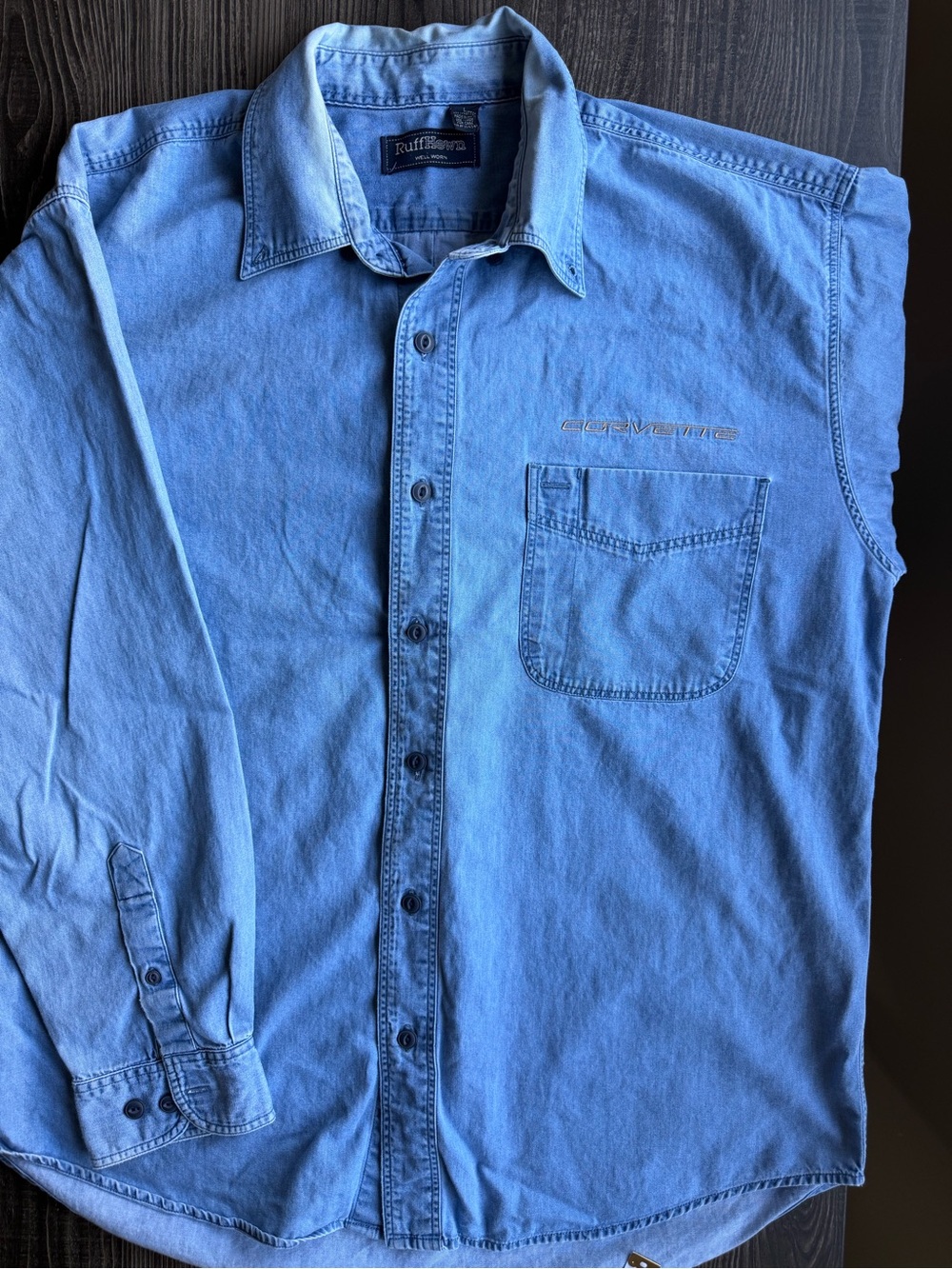 Vintage Ruff Hewn denim button down top - Picture 3 of 7